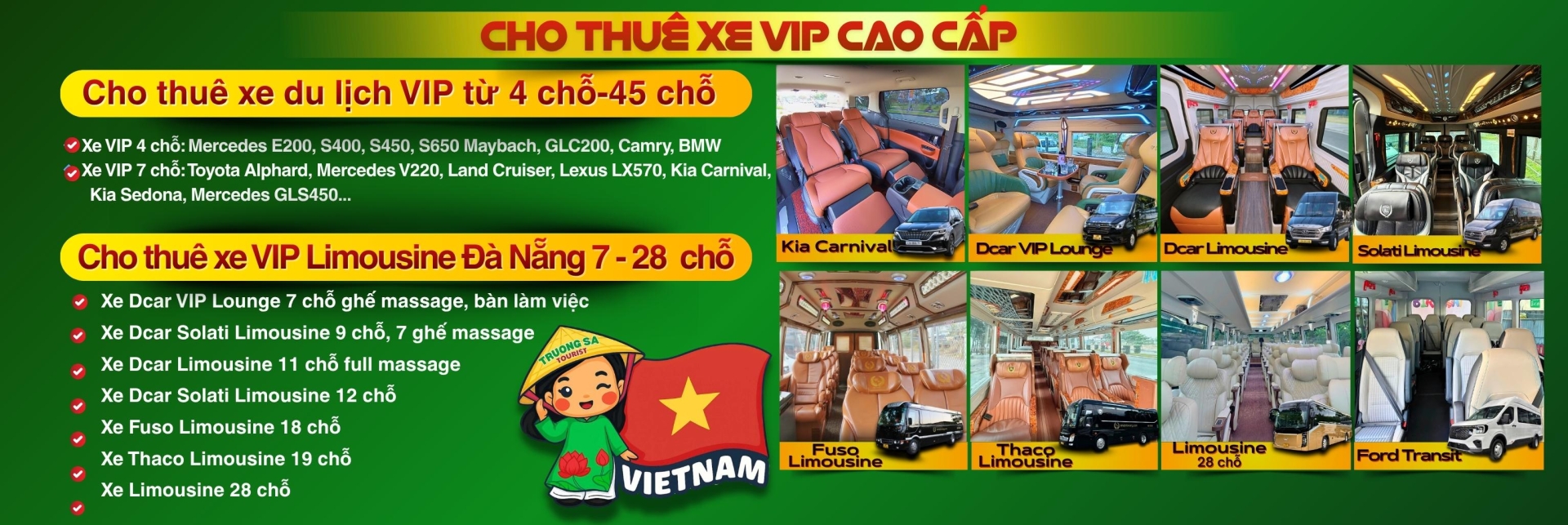 Cho thuê xe VIP Đà Nẵng